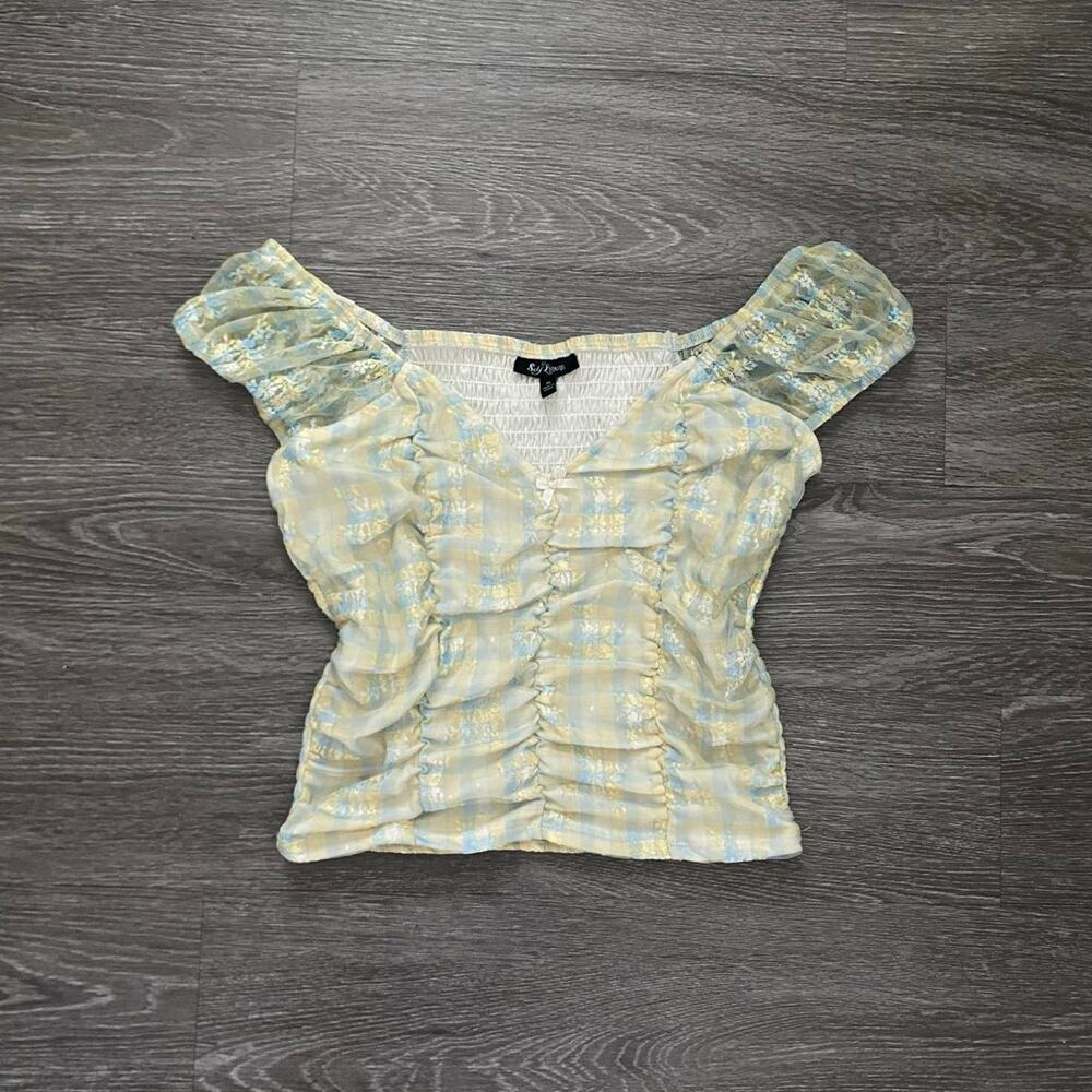 Self esteem brand coquette yellow top